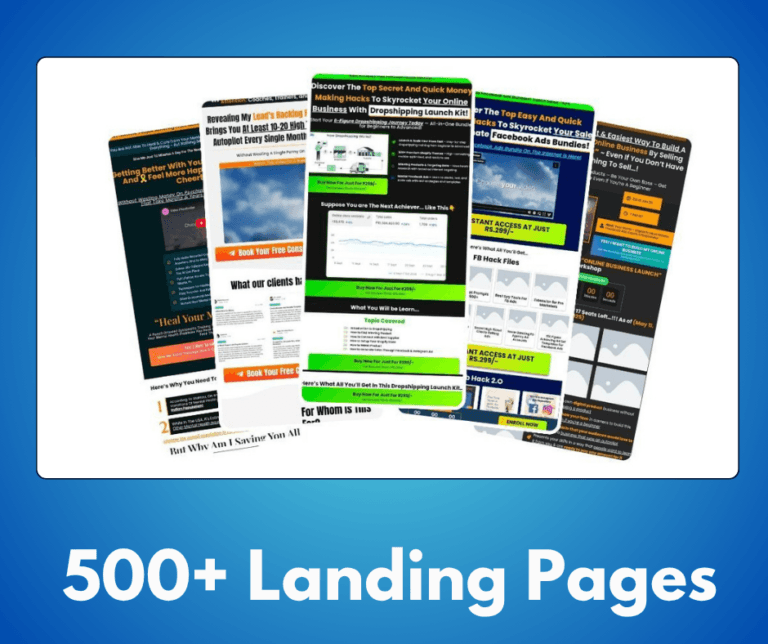 high converting landing pages pack templates