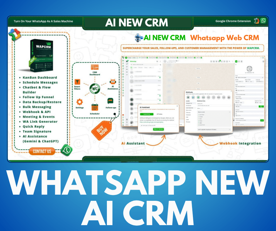 Whatsapp crm AI WhatsApp CRM Tool Dashboard with Automation and Bulk Messaging Features